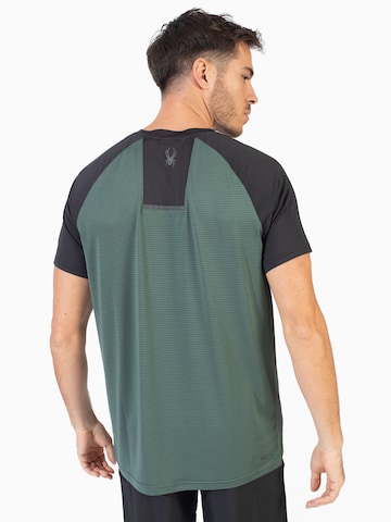 T-Shirt fonctionnel Spyder en vert