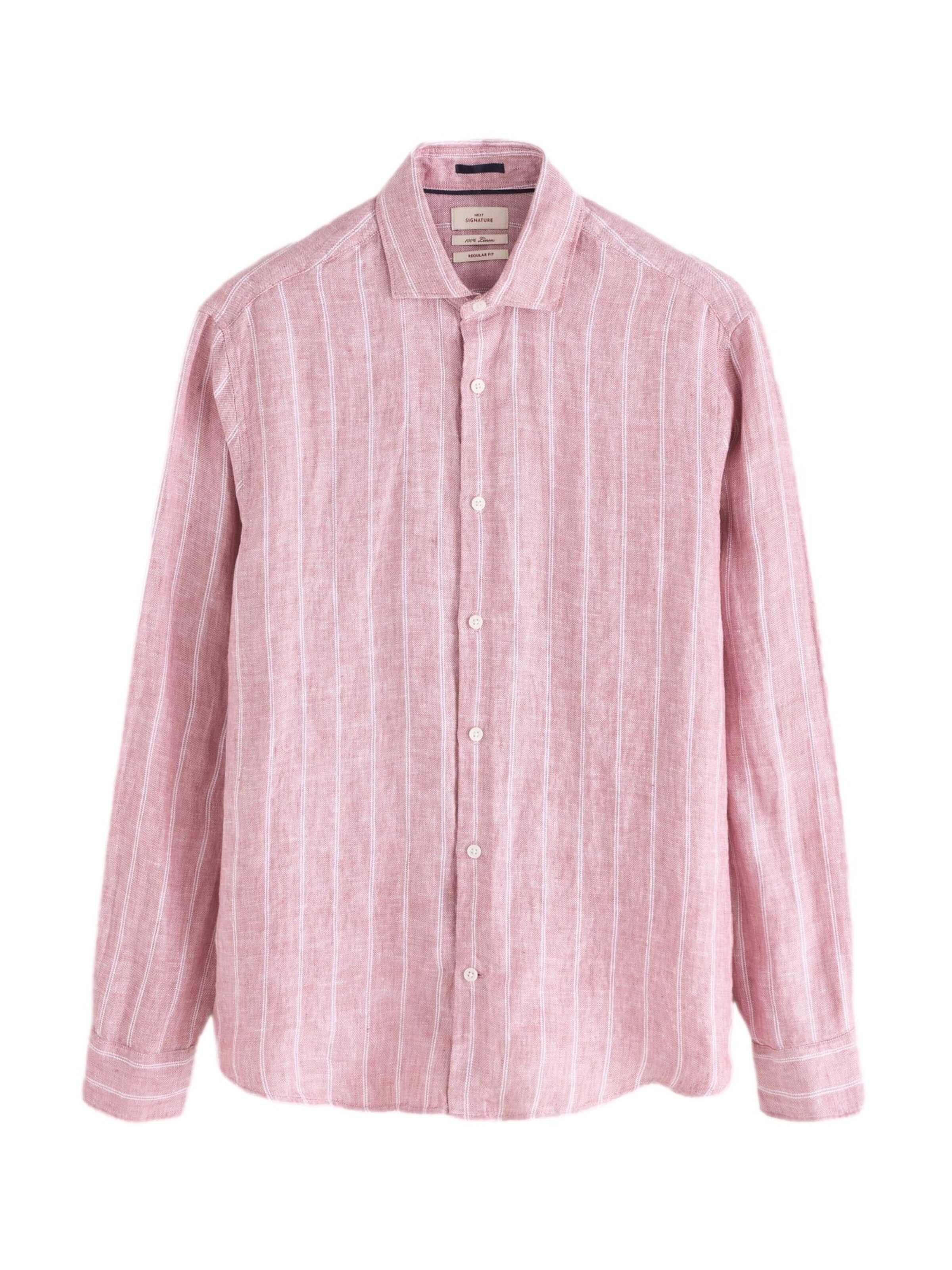 Next Regular Fit Hemd in Pink: Vorderseite