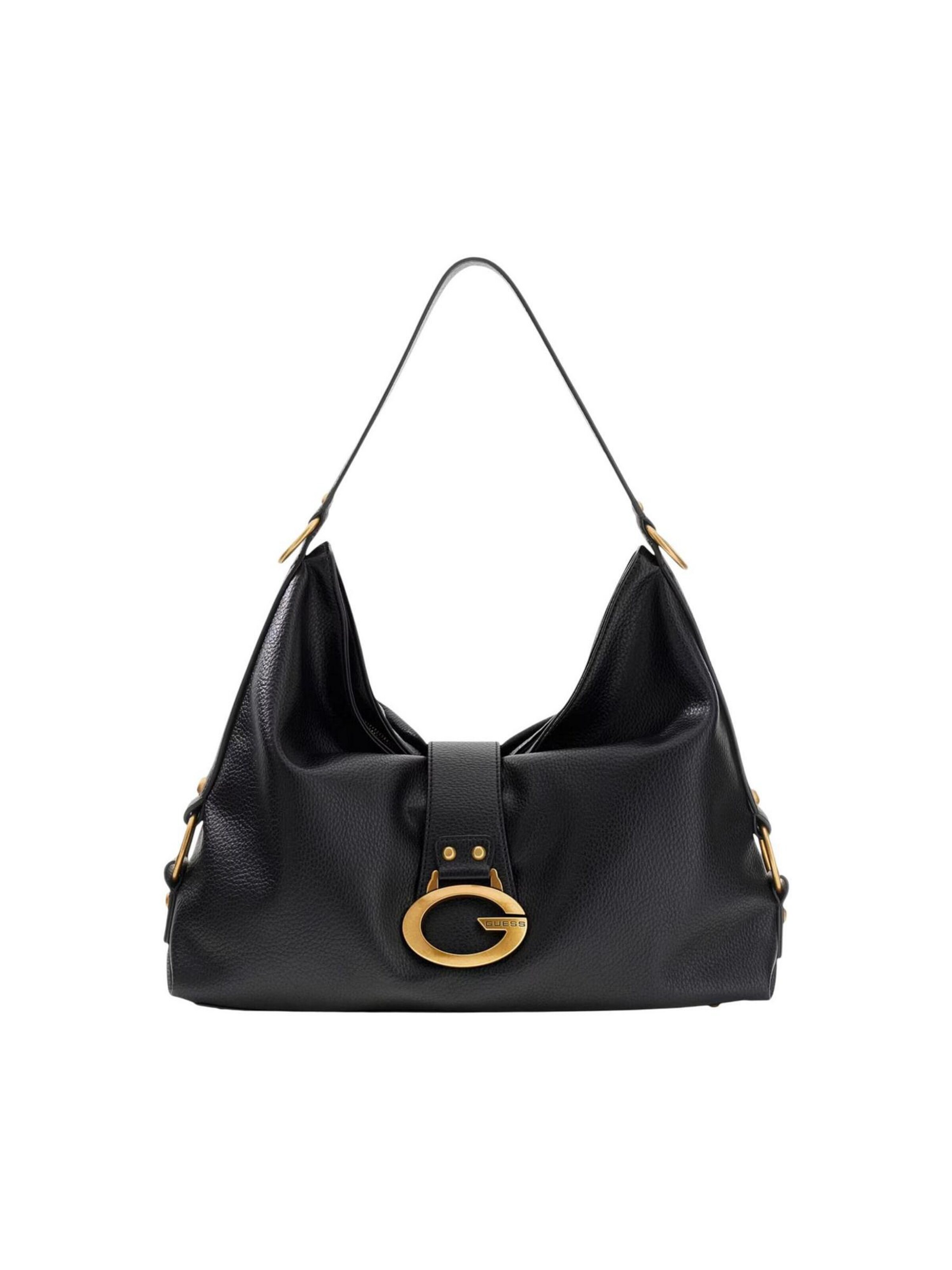 GUESS Schoudertas 'DECOR VINTAGE SML GF HWBB93 08020' in Zwart: voorkant