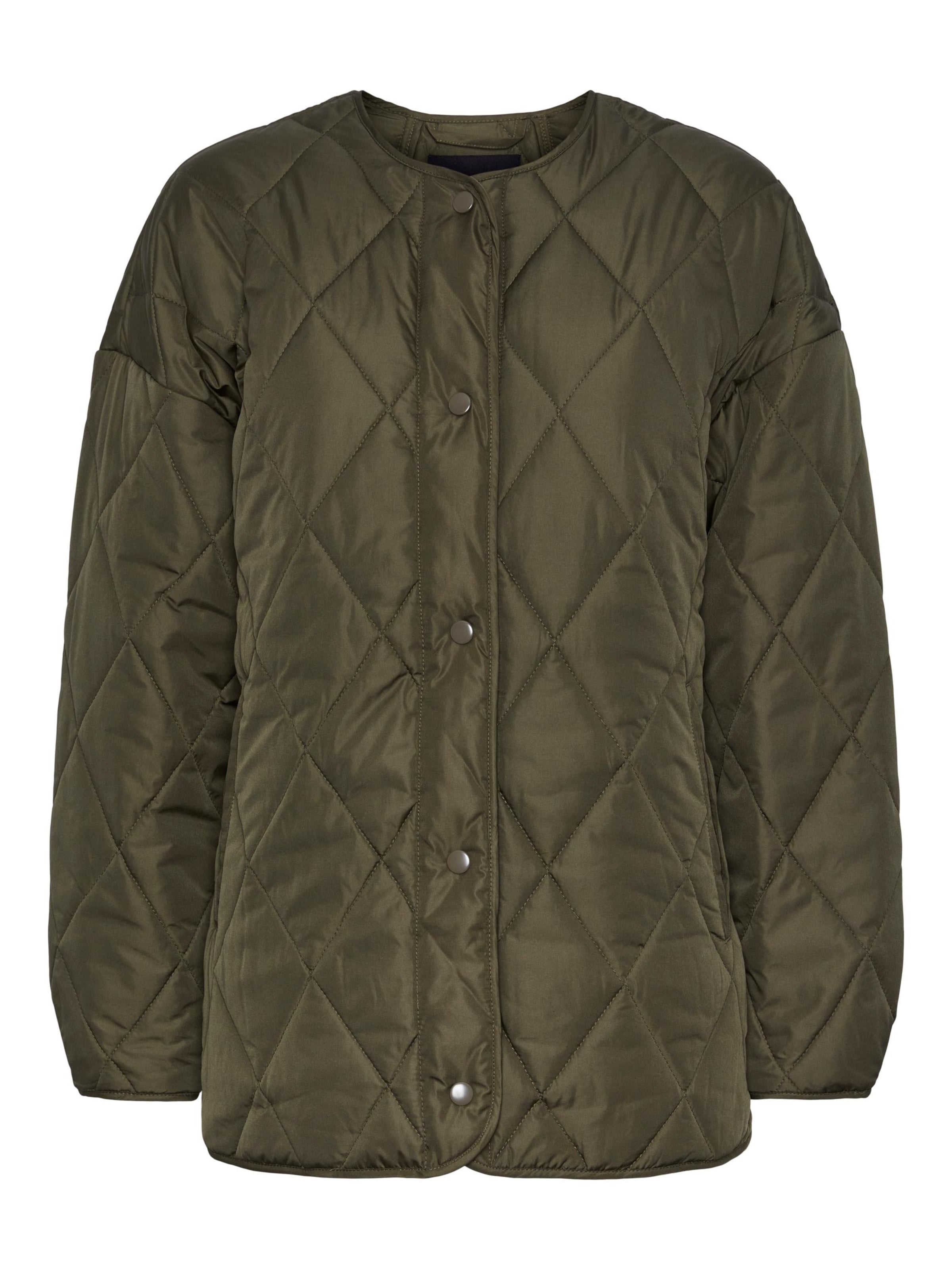 PIECES Between-Season Jacket 'STELLA' in Green: front