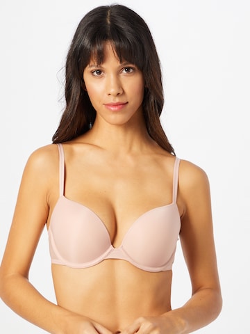 Invisible Soutien-gorge 'Marquisette' Calvin Klein Underwear en rose : devant