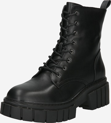 Madden Girl Lace-Up Ankle Boots 'PHILLY' in Black: front