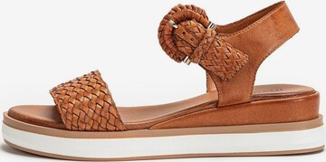 INUOVO Strap Sandals in Brown