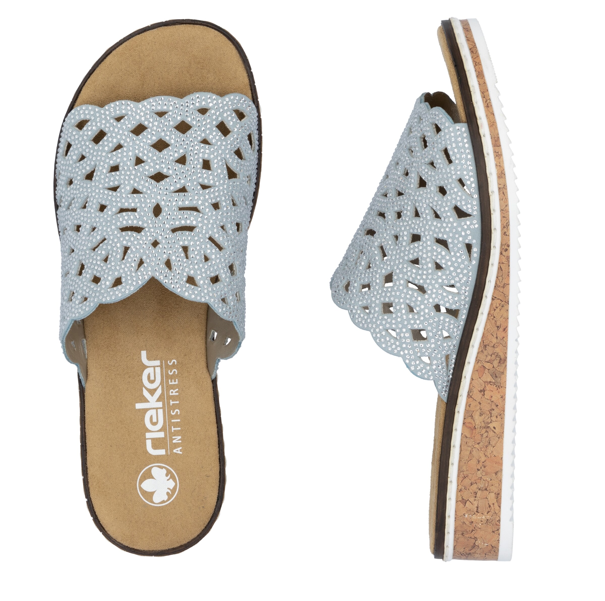 Rieker Pantolette in Blau