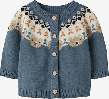 NAME IT Strickjacke 'NBMOSMANE' in Blau: Vorderseite