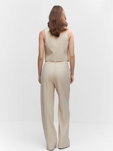 Regular Pantalon à plis MANGO en beige