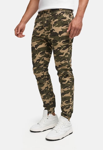 INDICODE JEANS Regular Chino trousers 'Fields' in Green