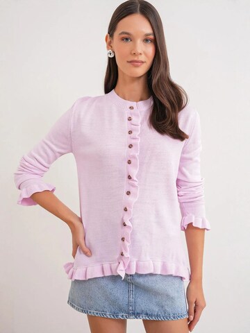 MixRay Strickjacke in Pink: Vorderseite
