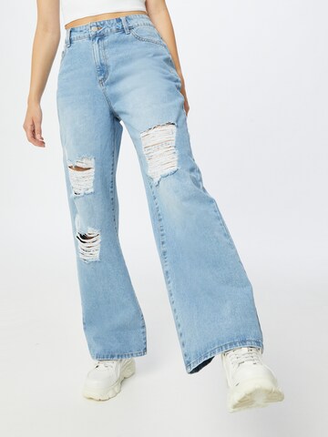 SHYX Wide leg Jeans 'Dena' in Blauw: voorkant