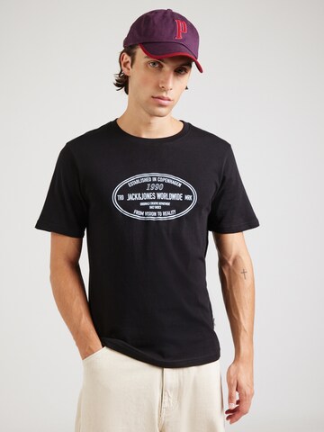 JACK & JONES - Camiseta 'JORYORK' en negro: frente