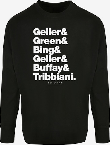 ABSOLUTE CULT Shirt 'Friends - Surnames' in Zwart: voorkant