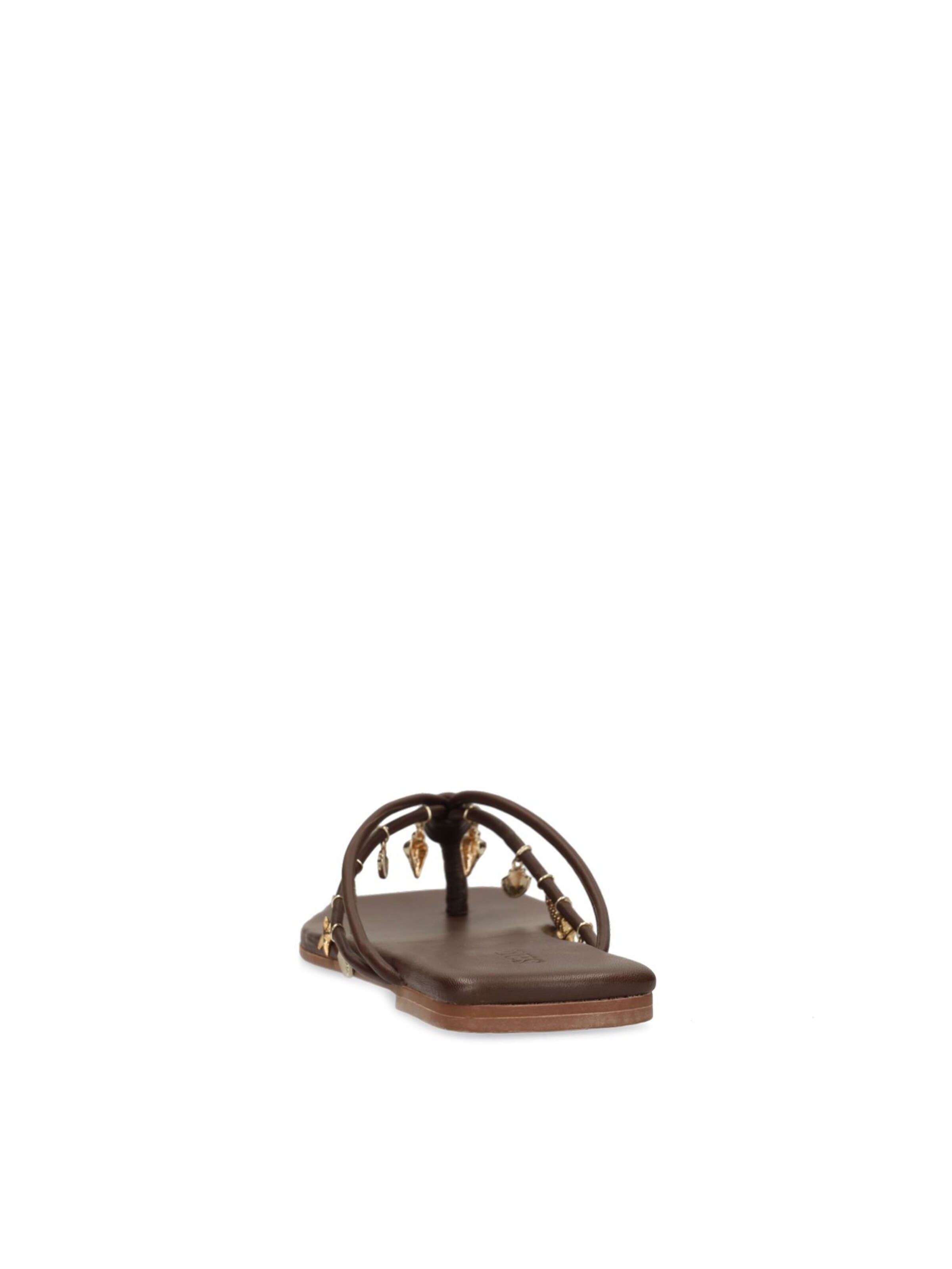 Tongs SACHA en marron