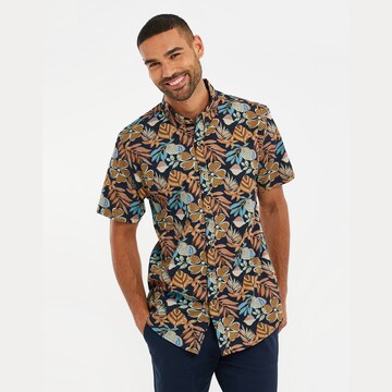 Coupe regular Chemise 'Yucca' Threadbare en bleu : devant