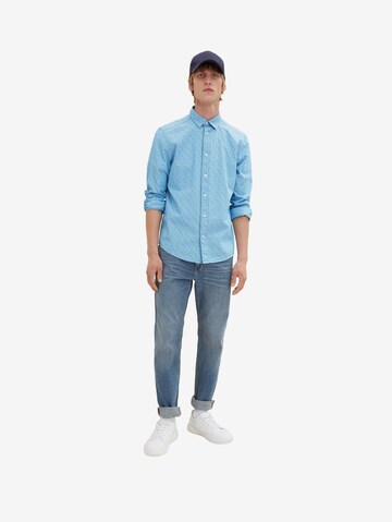 mėlyna TOM TAILOR Standartinis modelis Marškiniai