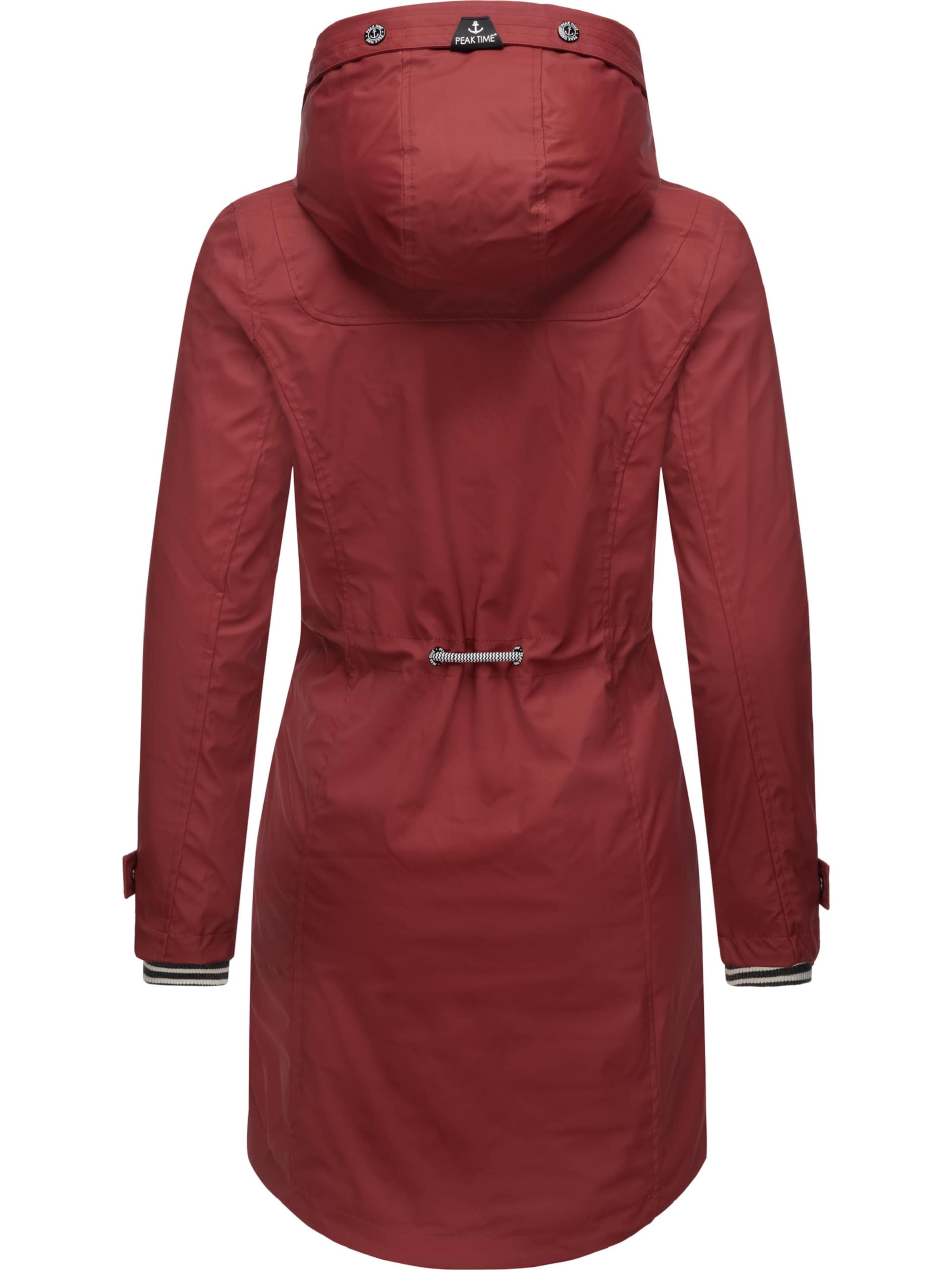 Peak Time Raincoat in Red