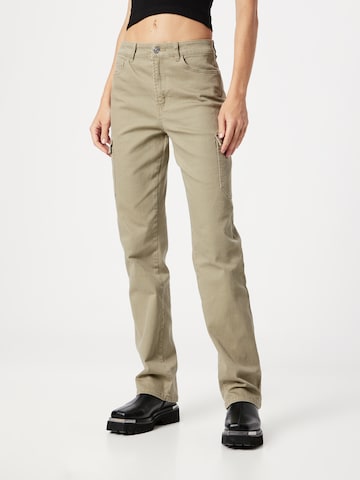 ONLY Regular Cargo Jeans 'EMILY' in Green: front