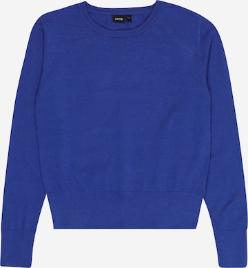 LMTD Sweter 'NLFANE LS SHORT KNIT' w kolorze niebieski: przód
