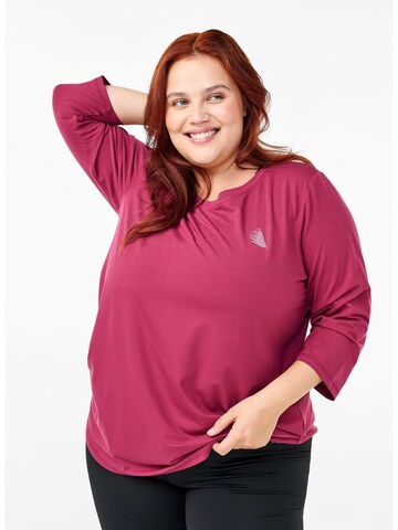 Active by Zizzi Funktionsbluse i rød: forside