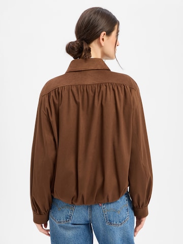BOSS Between-season jacket 'C_Jasuede' in Brown