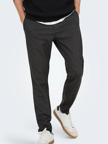 Only & SonsSlimfit Chino hlače 'ONSMark' - siva boja