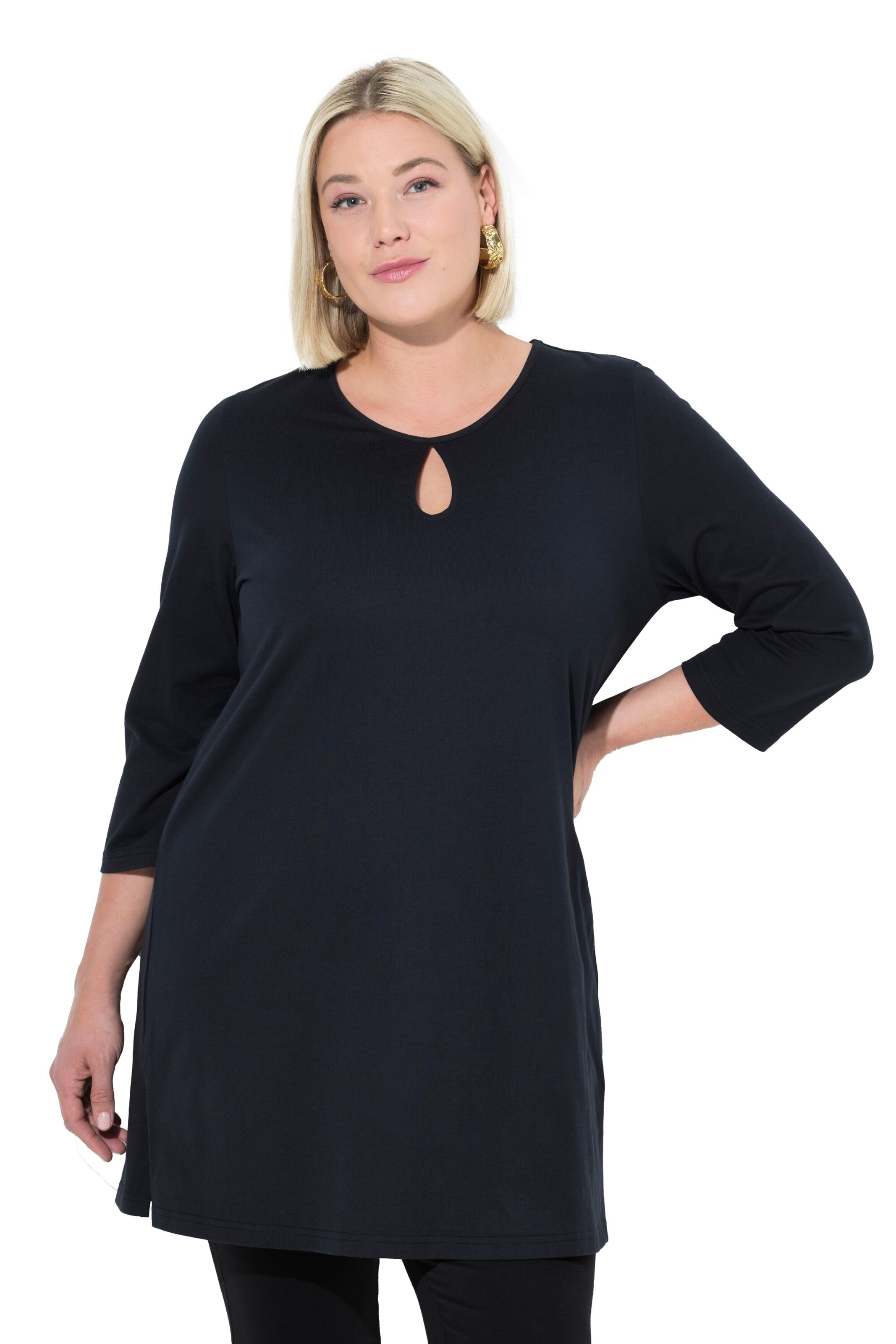 Ulla Popken Shirt in Black: front
