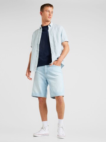 Wide Leg Jean 'ASHER' Lee en bleu