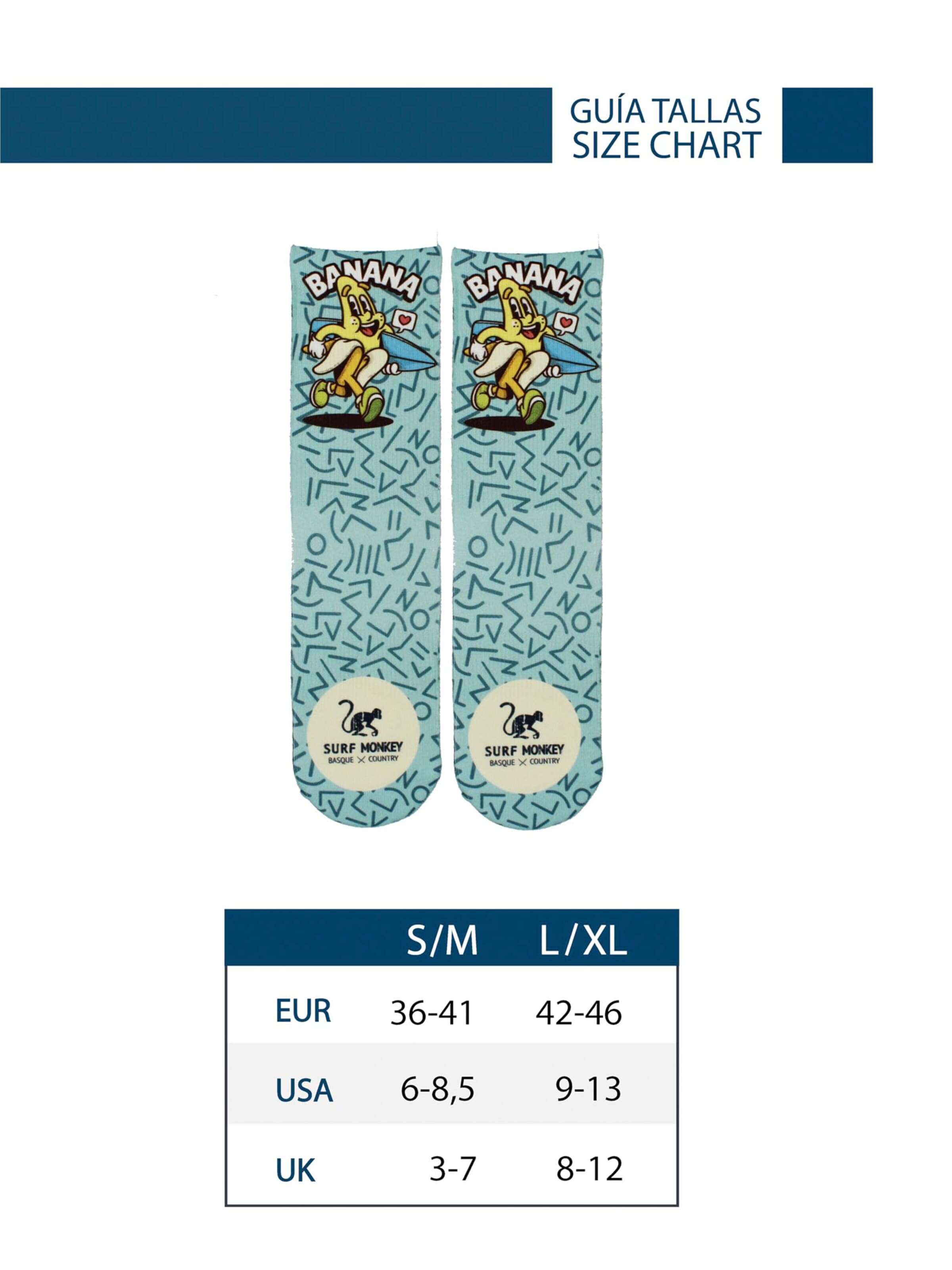 Surf Monkey Sports socks in Blue