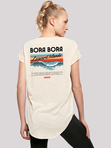 F4NT4STIC Shirt 'Bora Bora Leewards Island' in Beige: voorkant