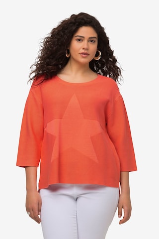 Pull-over Ulla Popken en orange : devant