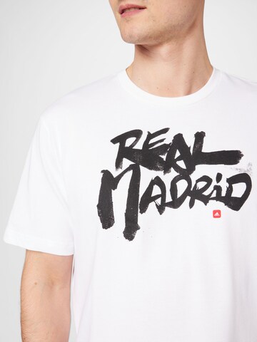 balta ADIDAS SPORTSWEAR Sportiniai marškinėliai 'Real Madrid Chinese Story'