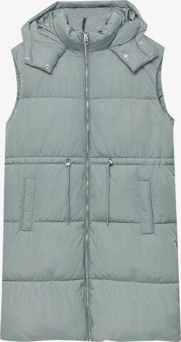 Pull&Bear Vest in Green: front