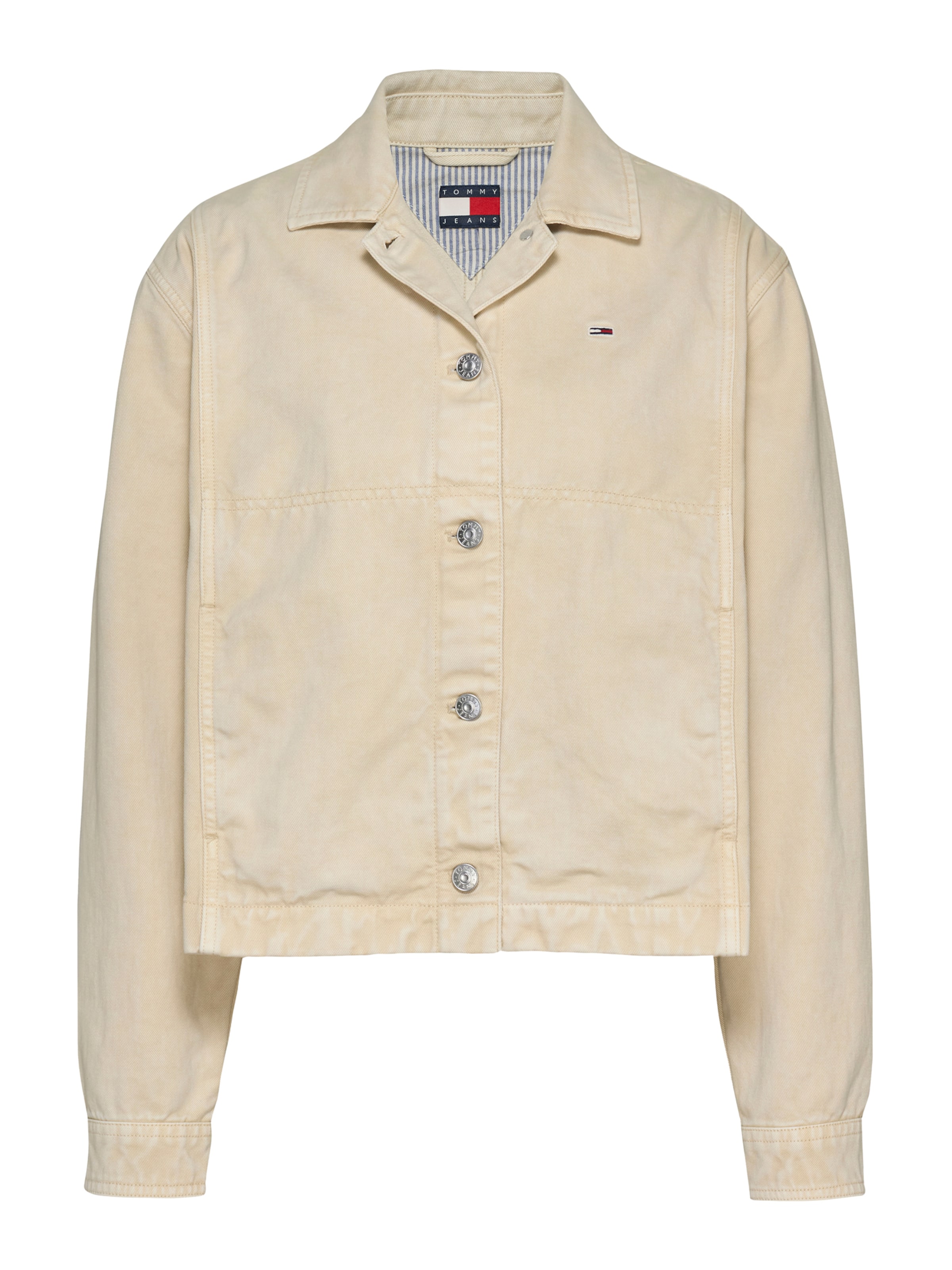 Veste mi-saison 'Essential' Tommy Jeans en beige : devant