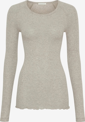 Seamless Basic Shirt 'Elvira' in Beige: voorkant
