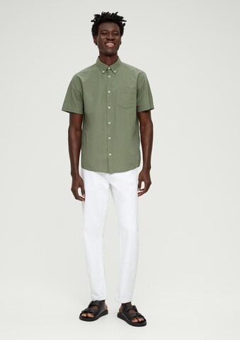 Coupe regular Chemise s.Oliver en vert