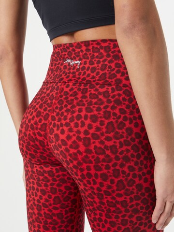 Hey Honey Skinny Sportbroek in Rood