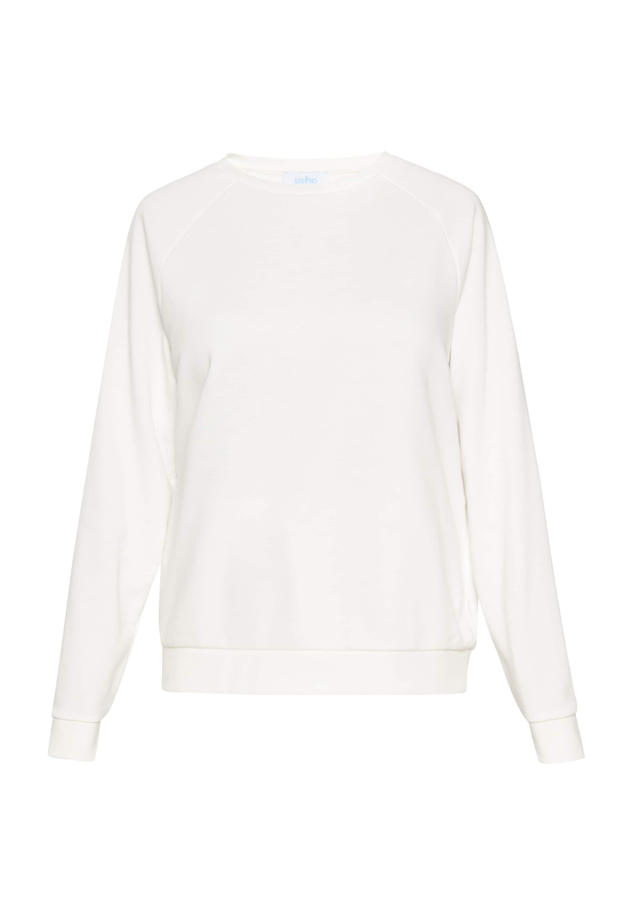 usha BLUE LABEL Mikina 'Casual' - biela, Produkt