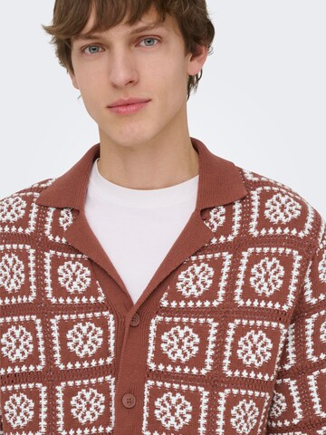 Only & Sons - Jersey 'ONSBART' en marrón