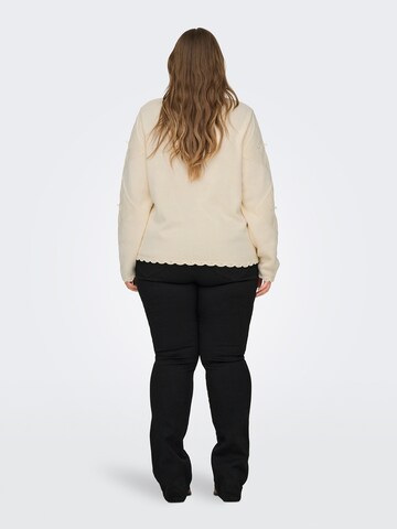 ONLY Carmakoma Sweater 'CARNICOLINE' in Beige