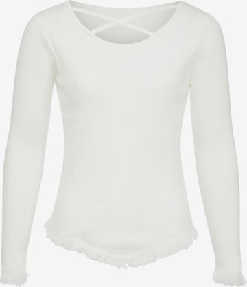 qisha Sweater in White: front