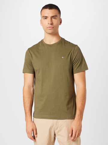 T-Shirt GANT en vert : devant