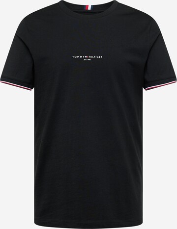 T-Shirt TOMMY HILFIGER en noir : devant