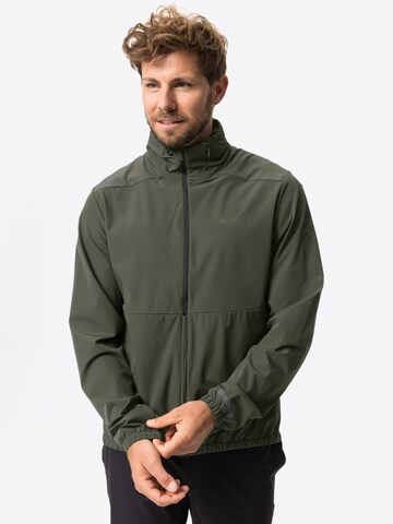 VAUDE Athletic Jacket 'Cyclist Air' in Green: front