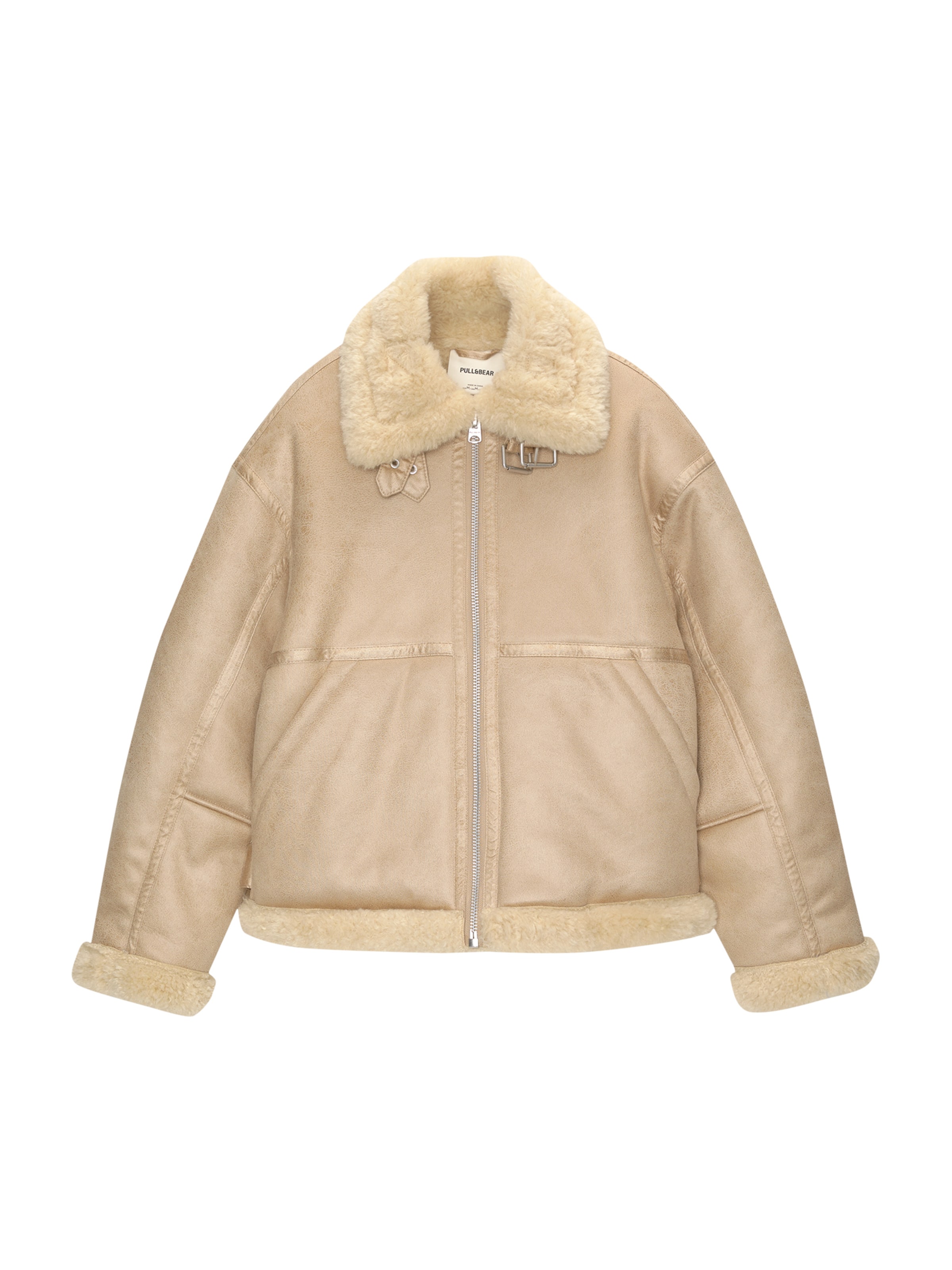 Veste d’hiver Pull&Bear en beige : devant