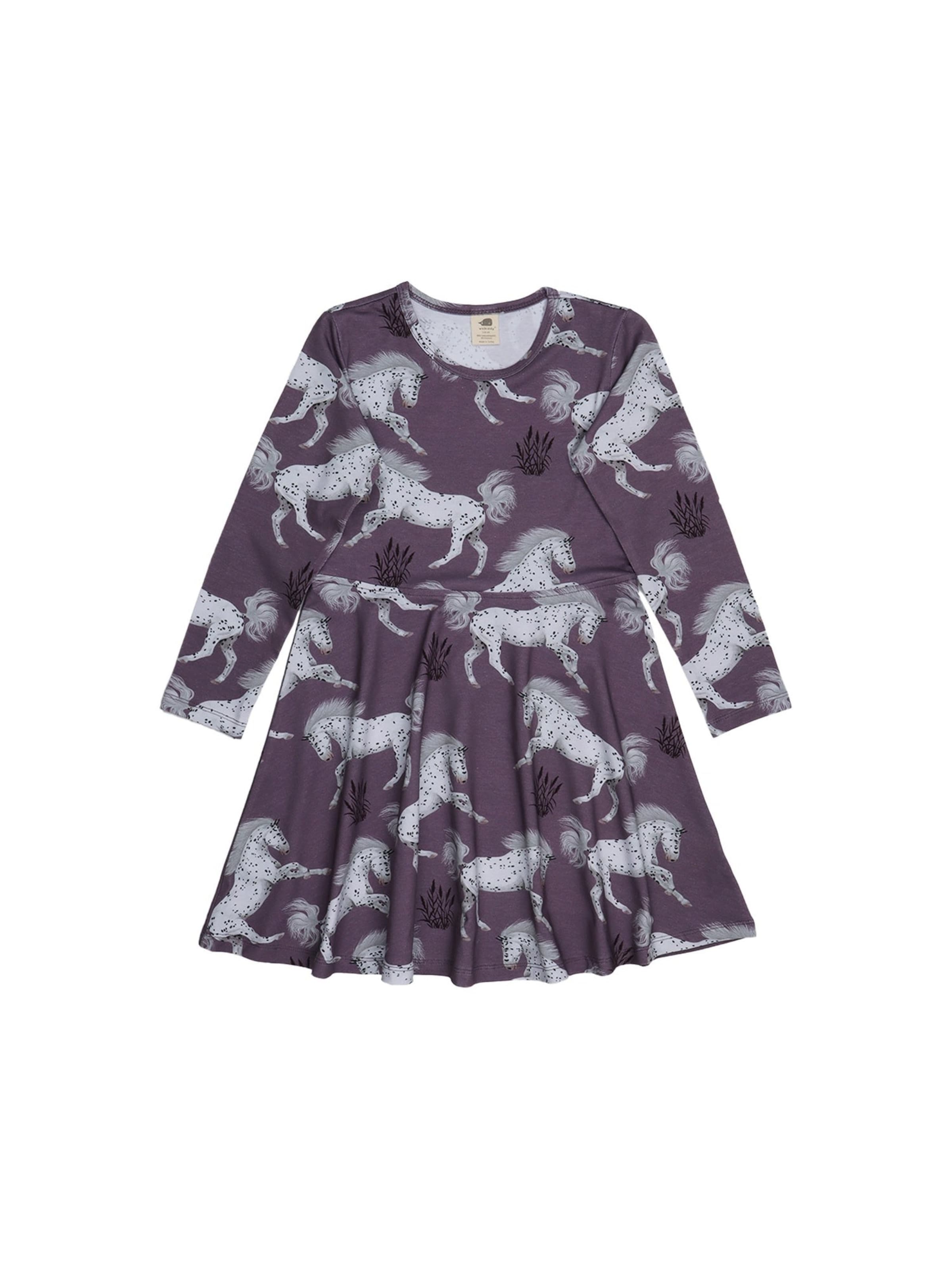 Walkiddy Kleid 'Walkiddy - Schimmel Horses Dress'‌‌‌‌‌‌‌ in Lila: Vorderseite