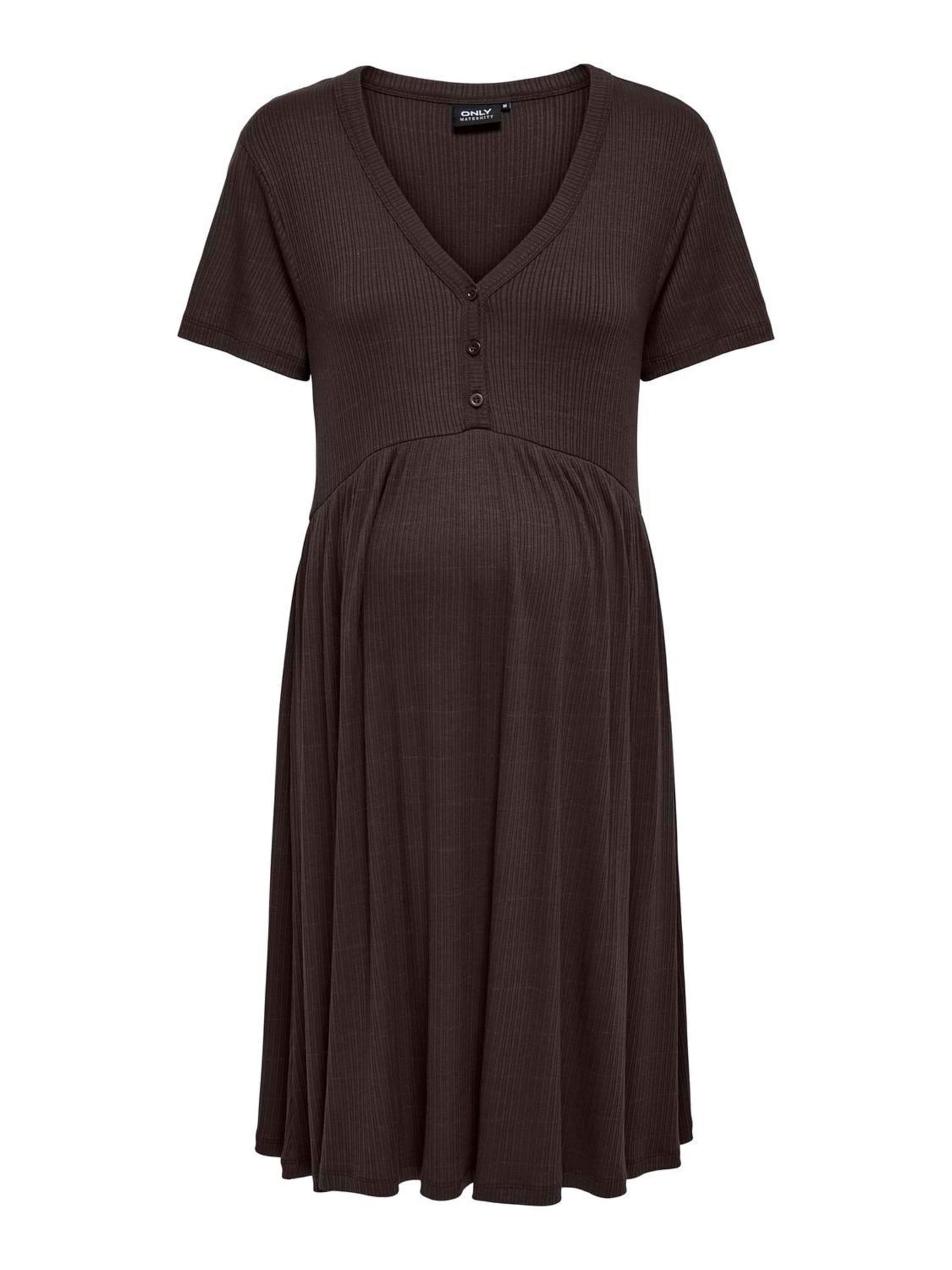 Robe 'OLMCamoni' Only Maternity en marron : devant