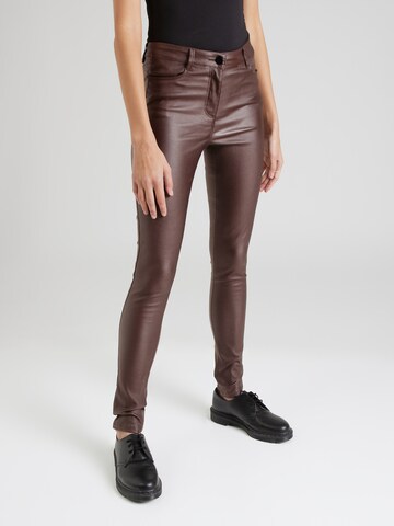 Soyaconcept Skinny Jeans 'Pam' in Brown: front