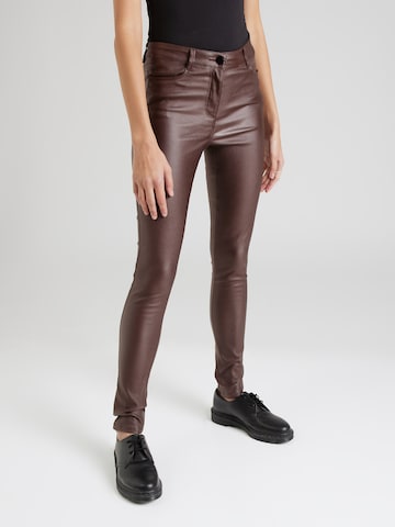 Soyaconcept Skinny Jeans 'Pam' in Bruin: voorkant