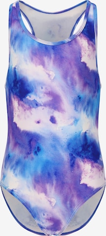 ZigZag Swimsuit in Blue: front