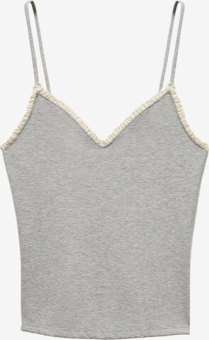 MANGO Top 'TIRAMISU' in Grey: front