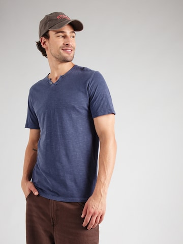 JACK & JONES Póló 'JJESPLIT' - kék: elől